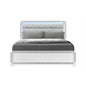 Soulmarie White King Bed