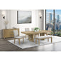 MORGAN DINING 6PC TABLE, CHAIR AND BENCH SET IN A NATURAL FINISH
