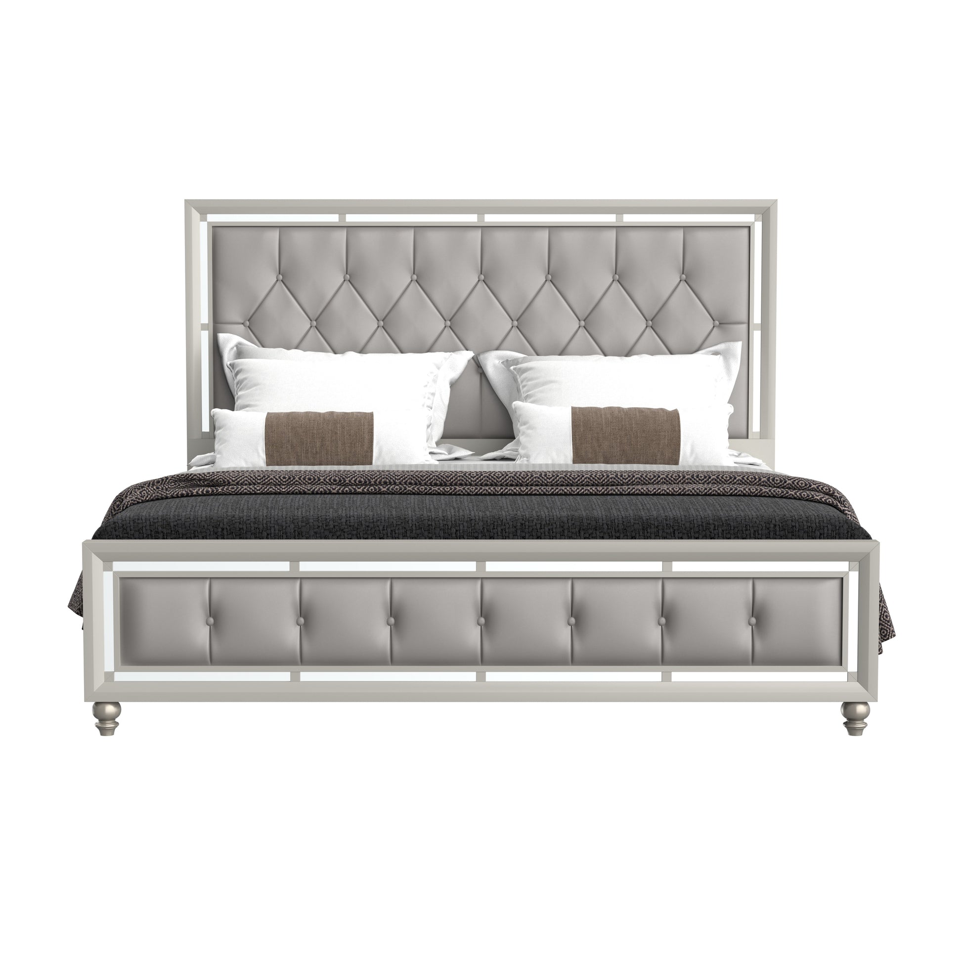 CHLOE GEMSTONE SILVER KING BED