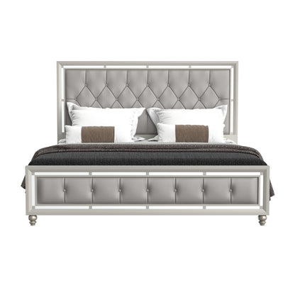 CHLOE GEMSTONE SILVER KING BED