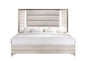 STAR WHITE KING BED WITH LED