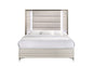 STAR WHITE QUEEN BED WITH LED