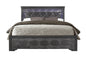 SHAKER METALLIC GREY FULL BED WITH LED