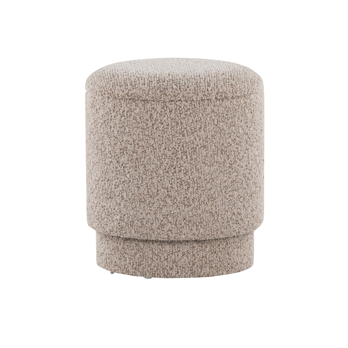 Ottoman Set in Light Brown Fabric