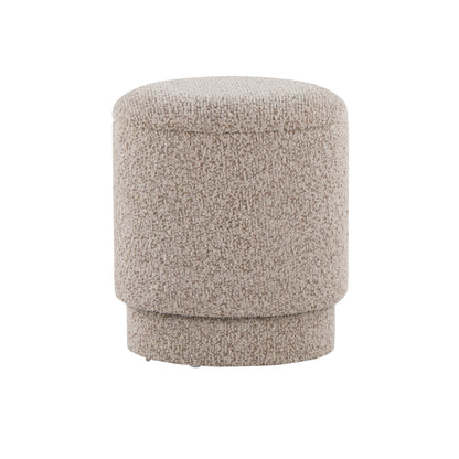 Ottoman Set in Light Brown Fabric