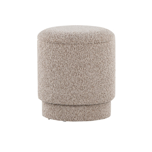 Ottoman Set in Light Brown Fabric