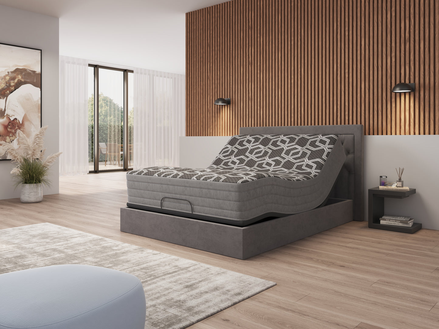 Twin Size Black Foam Spring Mattress