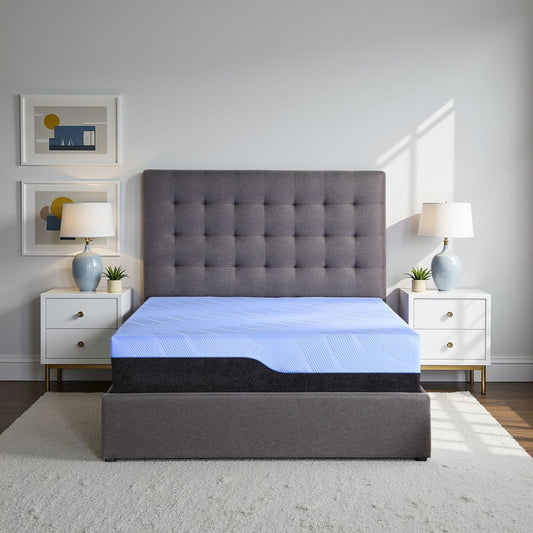 Refresh 12 inch Hybrid Cooling Fast Responding Latex Foam and Coil Adult Mattress, Queen Size