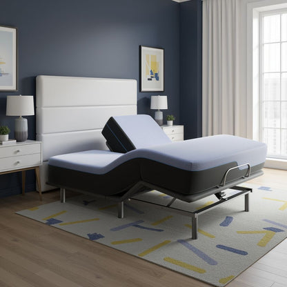 Refresh 12 inch Flex Top Latex Foam Hybrid Mattress and Adjustable Base Bundle, King Size