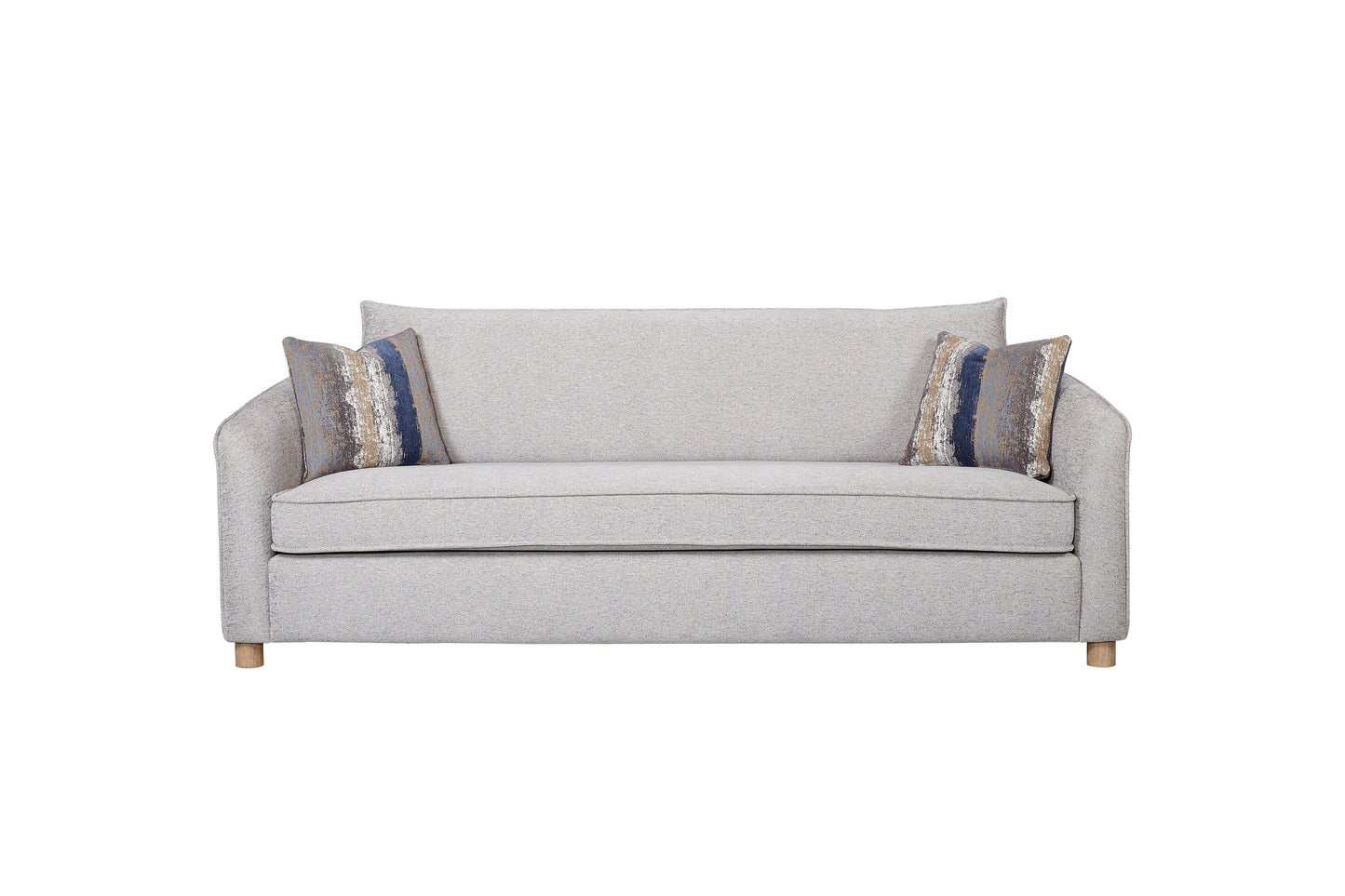 Sofa in Sand Fabric - 2 Down Pillows
