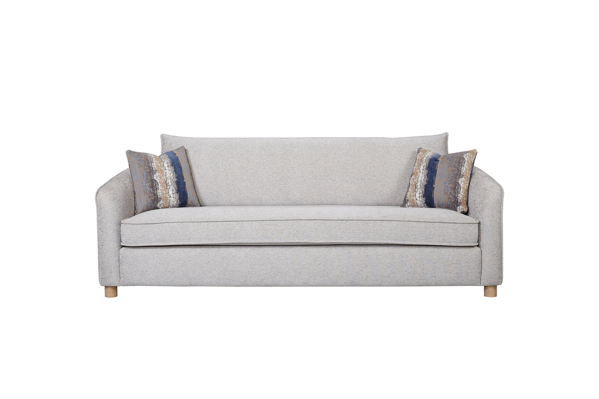 Sofa in Sand Fabric - 2 Down Pillows