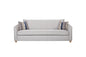 Sofa in Sand Fabric - 2 Down Pillows