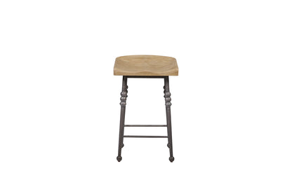 Counter Height Saddle Stool - Cashew (1 Per Carton)