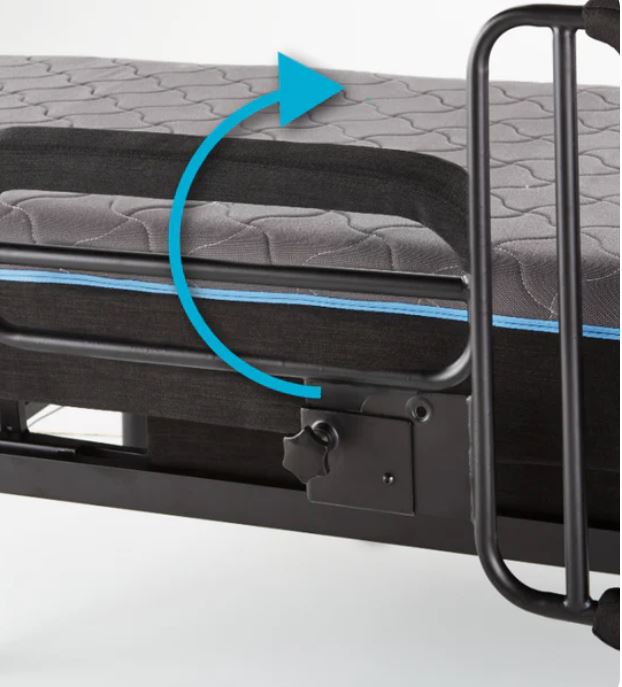 Blue Metal Adjustable Bed Twin XL Lift Bed