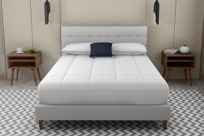 Queen Upholstered Bed With 2 Nightstands