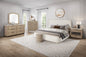 Queen Upholstered Bed White Frame for Bedrooms