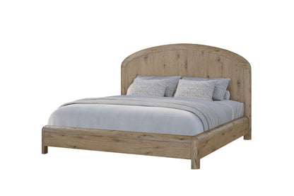 Queen Knotty Oak Bed Frame - Solid Wood MDF
