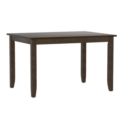 Brown 5 Piece Dining Table Set - Engineered Wood