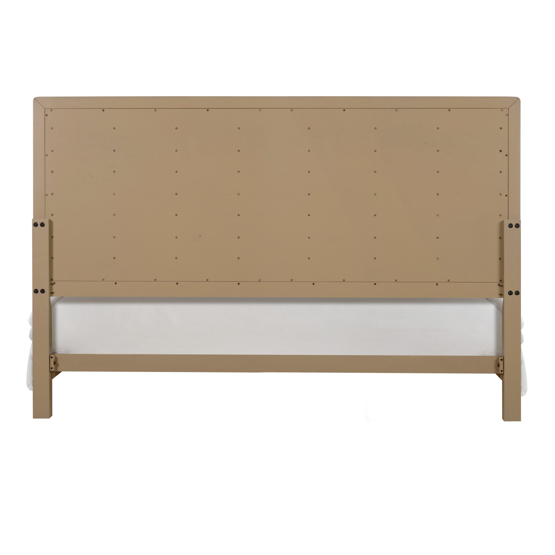 Tan Queen Panel Bed - Simple & Stylish Bedroom Furniture