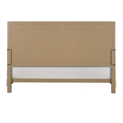Tan Queen Panel Bed - Simple & Stylish Bedroom Furniture