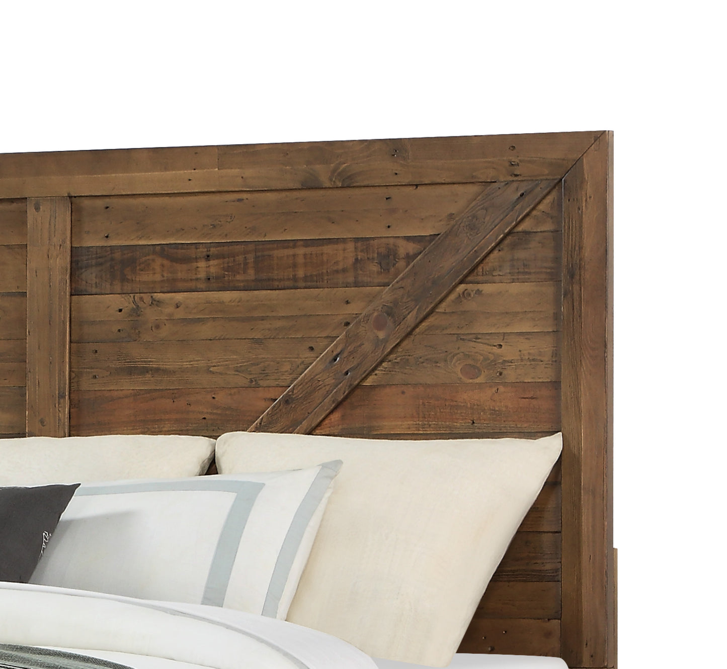 Queen Solid Wood Brown Bed Frame for Bedrooms
