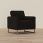 Black Accent Chair with Metal Legs