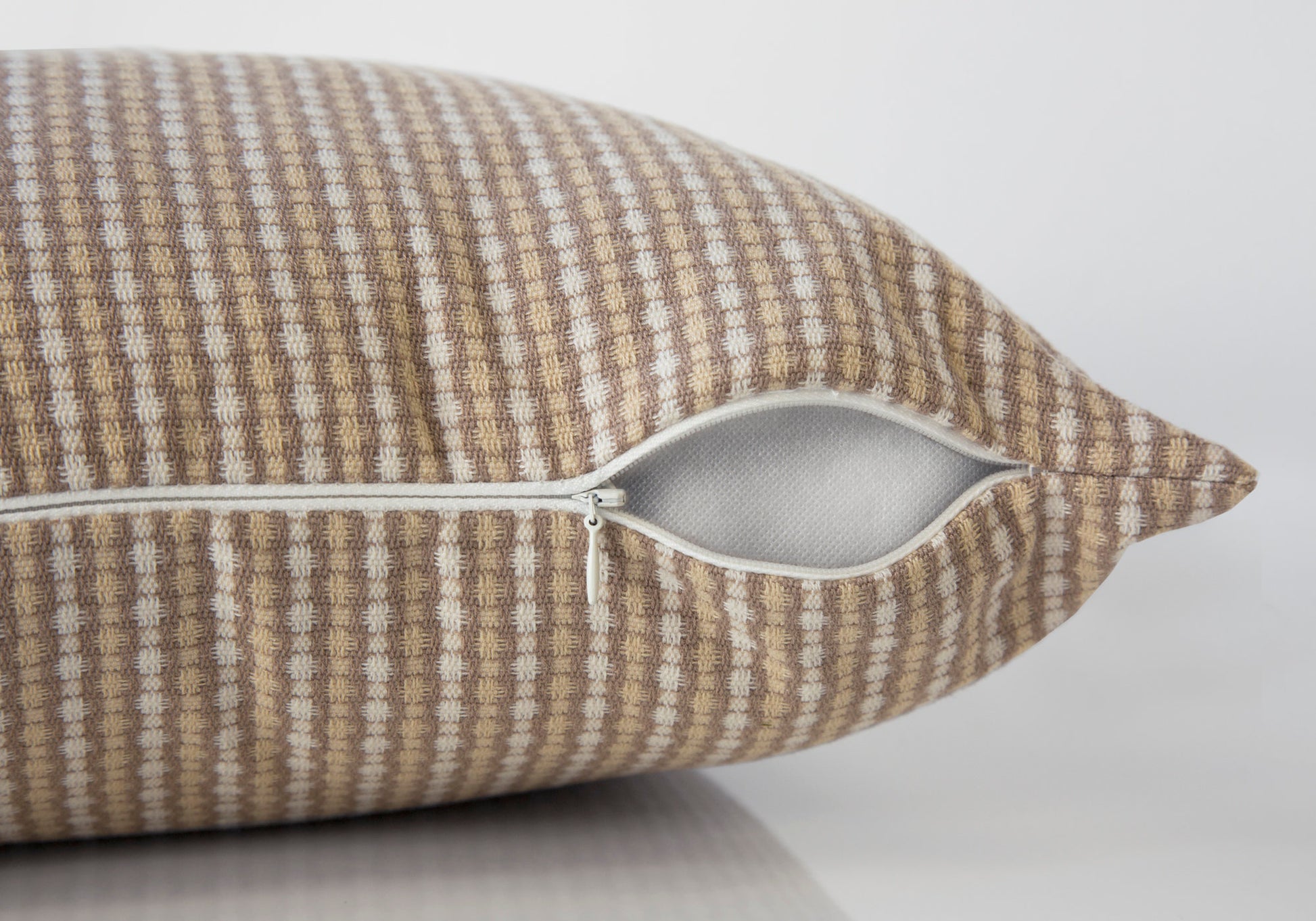 Taupe Decorative Throw Pillow - 18x18 Inches