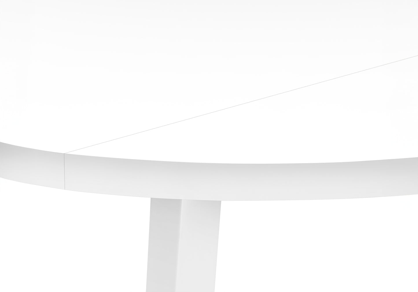 Small White Drop Leaf Dining Table Set - 3 Piece Kitchen Table for Dining Room