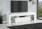 Tv Stand, 63 Inch, Console, Media Entertainment Center, Storage Cabinet, Living Room, Bedroom, Glossy White Laminate, Contemporary, Modern