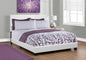 Bed, Queen Size, Bedroom, Upholstered, White Leather Look, Transitional