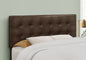 Bed, Headboard Only, Full Size, Bedroom, Upholstered, Brown Leather Look, Transitional