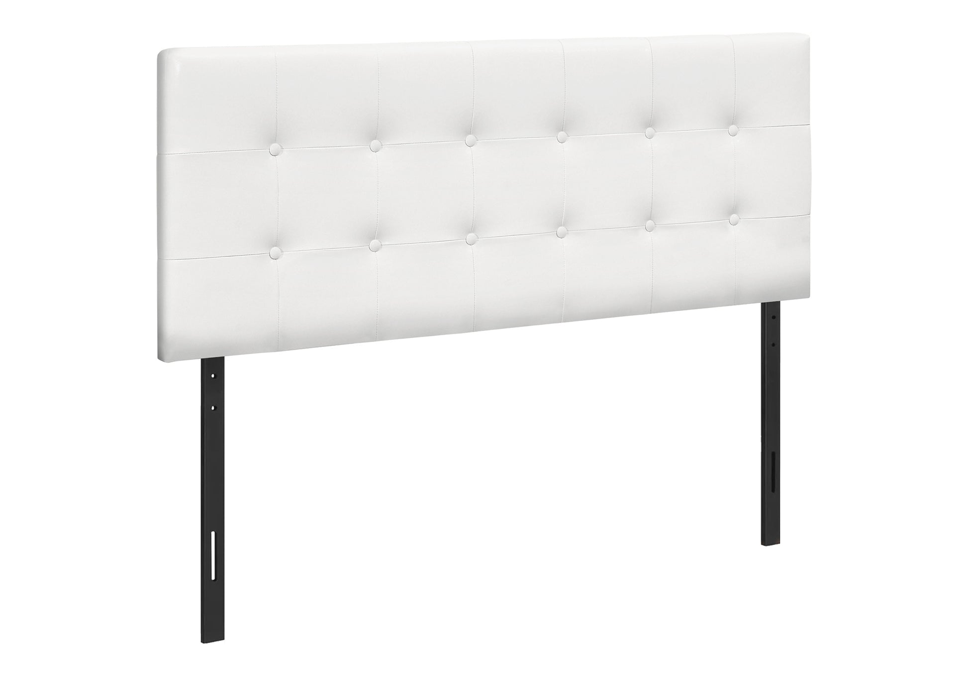 Full Size White Upholstered Leather Headboard for Bedroom