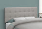 Bed, Headboard Only, Full Size, Bedroom, Upholstered, Grey Linen Look, Transitional