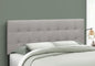 Bed, Headboard Only, Queen Size, Bedroom, Upholstered, Grey Linen Look, Transitional