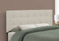 Bed, Headboard Only, Full Size, Bedroom, Upholstered, Beige Linen Look, Transitional