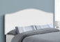 Bed, Headboard Only, Queen Size, Bedroom, Upholstered, White Leather Look, Transitional