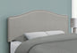 Bed, Headboard Only, Full Size, Bedroom, Upholstered, Grey Linen Look, Transitional