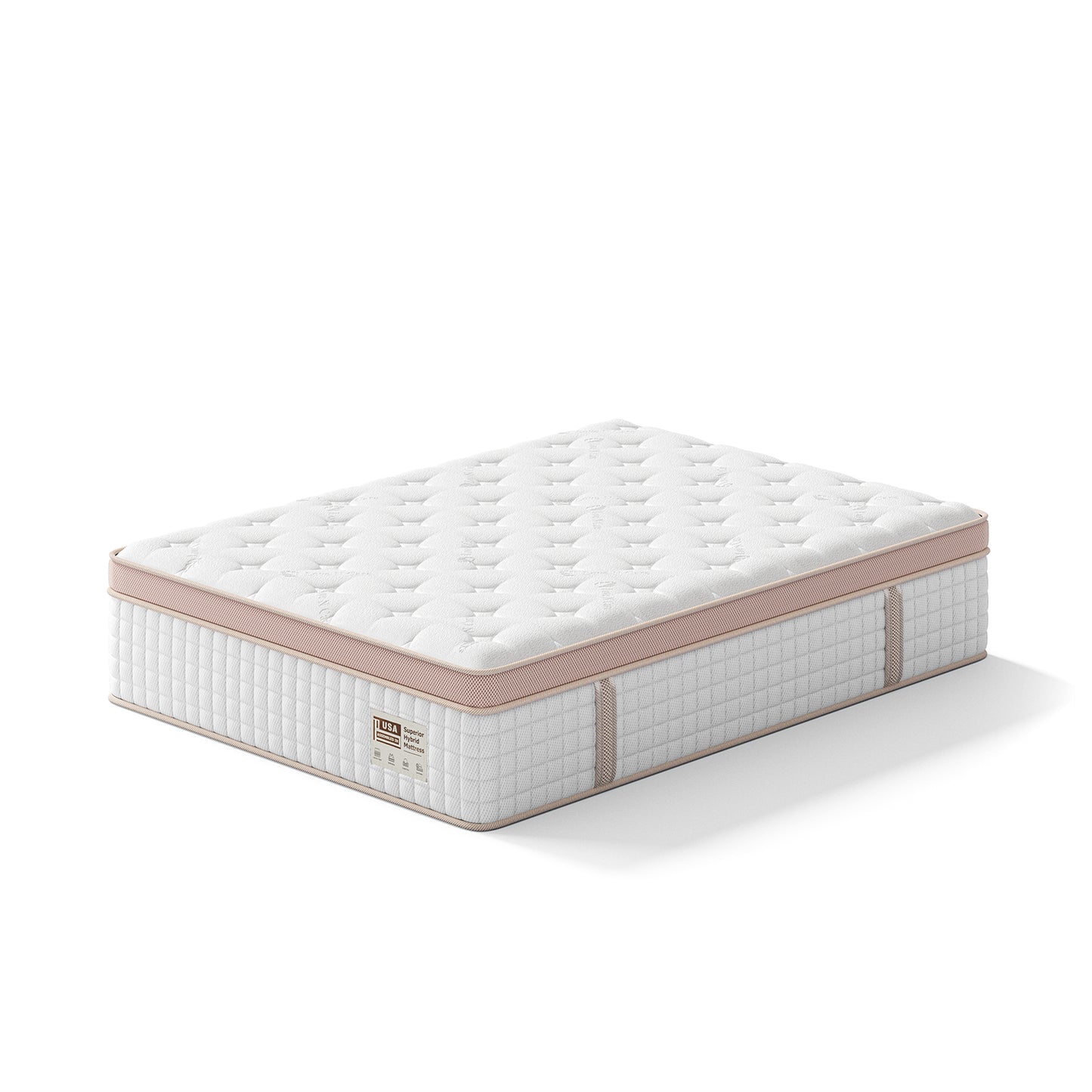 14 Inch Firm Hybrid Mattress – Full Size – Gel Memory Foam & Pocket Springs – Pressure Relief, Motion Isolation, Ergonomic Modern Bed