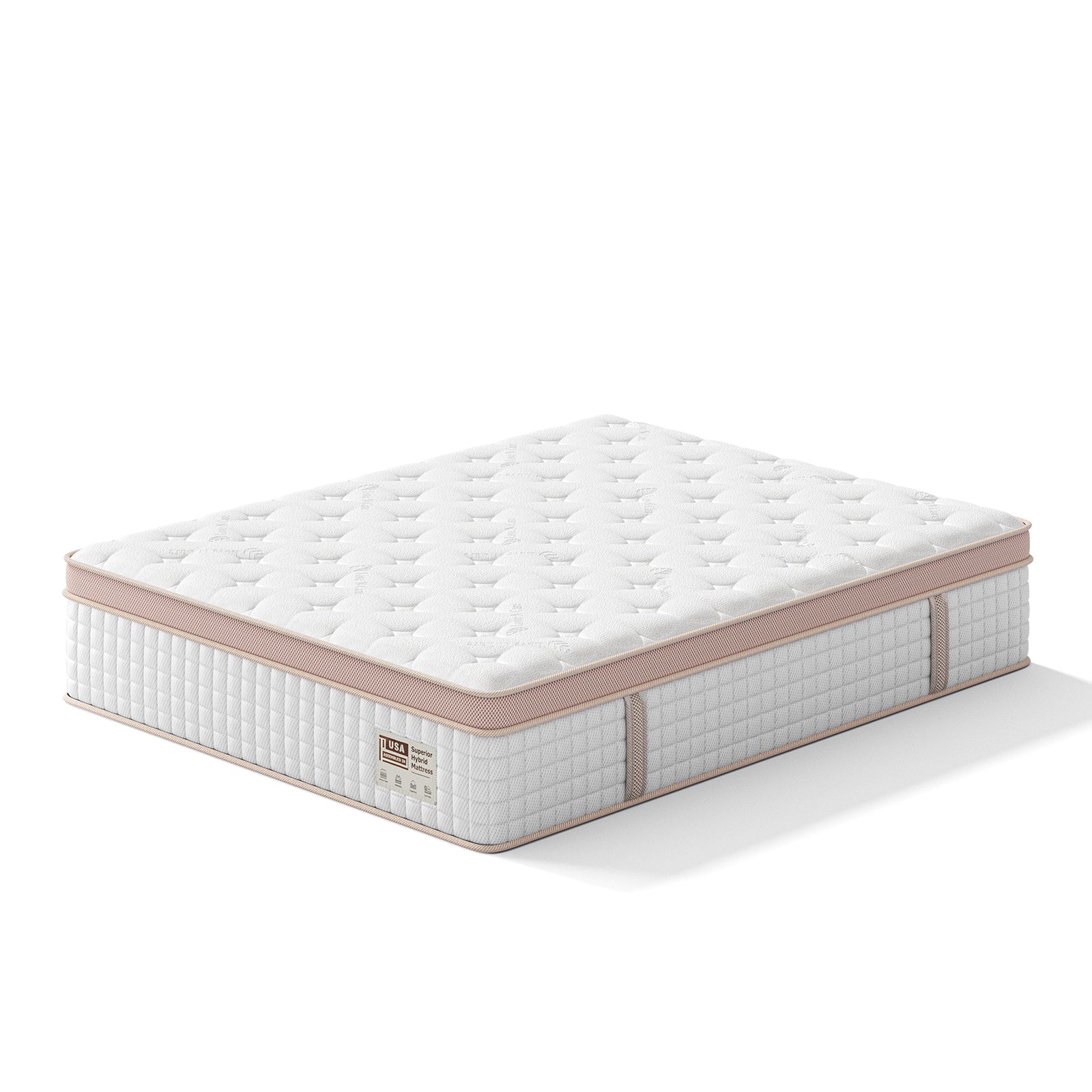 14 Inch Firm Hybrid Mattress – Queen Size – Gel Memory Foam & Pocket Springs – Pressure Relief, Motion Isolation, Ergonomic Modern Bed