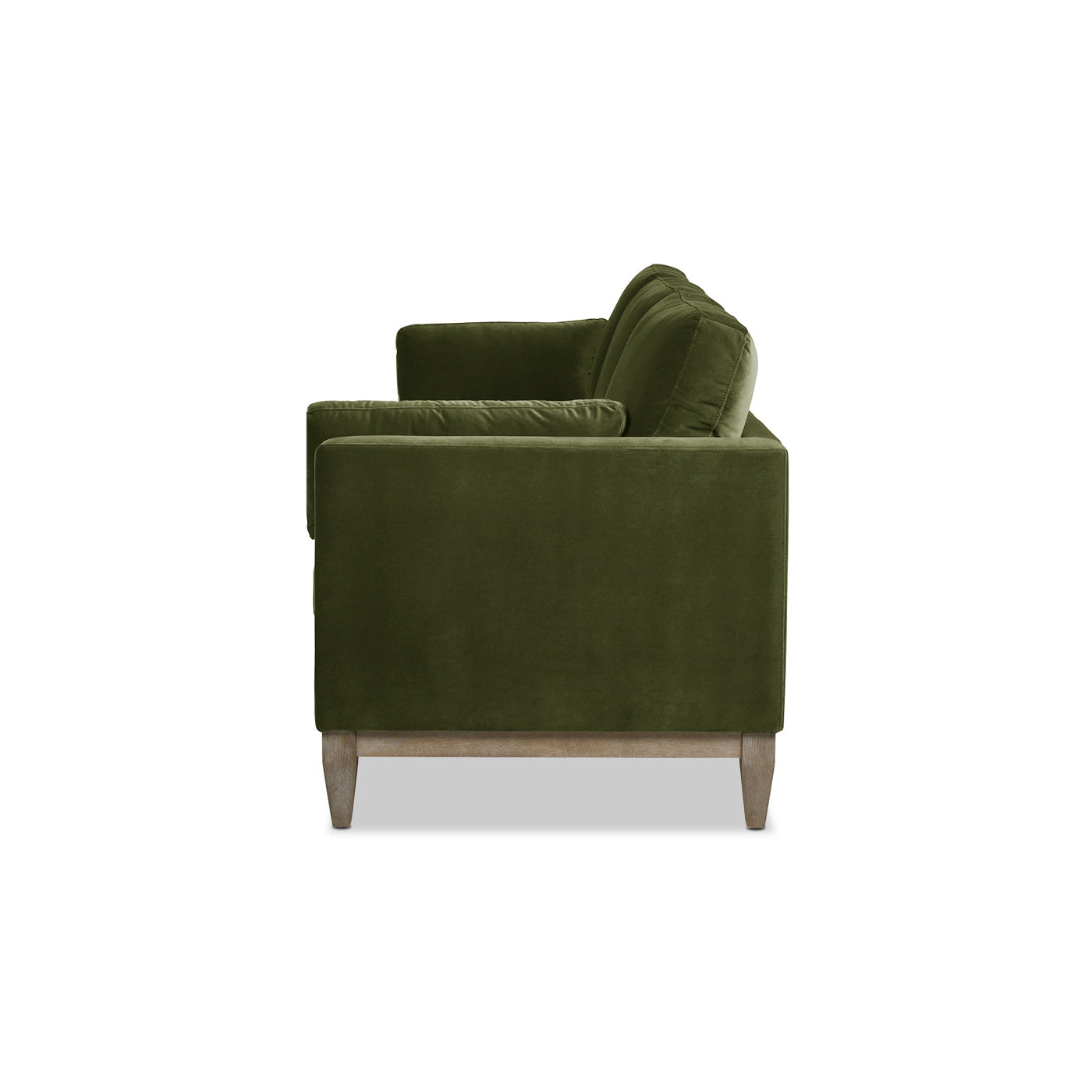 84" Green Velvet Sofa - Farmhouse Style
