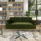Pasadena 75.5" Modern Farmhouse Sofa, Olive Green Performance Velvet
