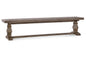 Caleb 83" Bench Distressed Brown