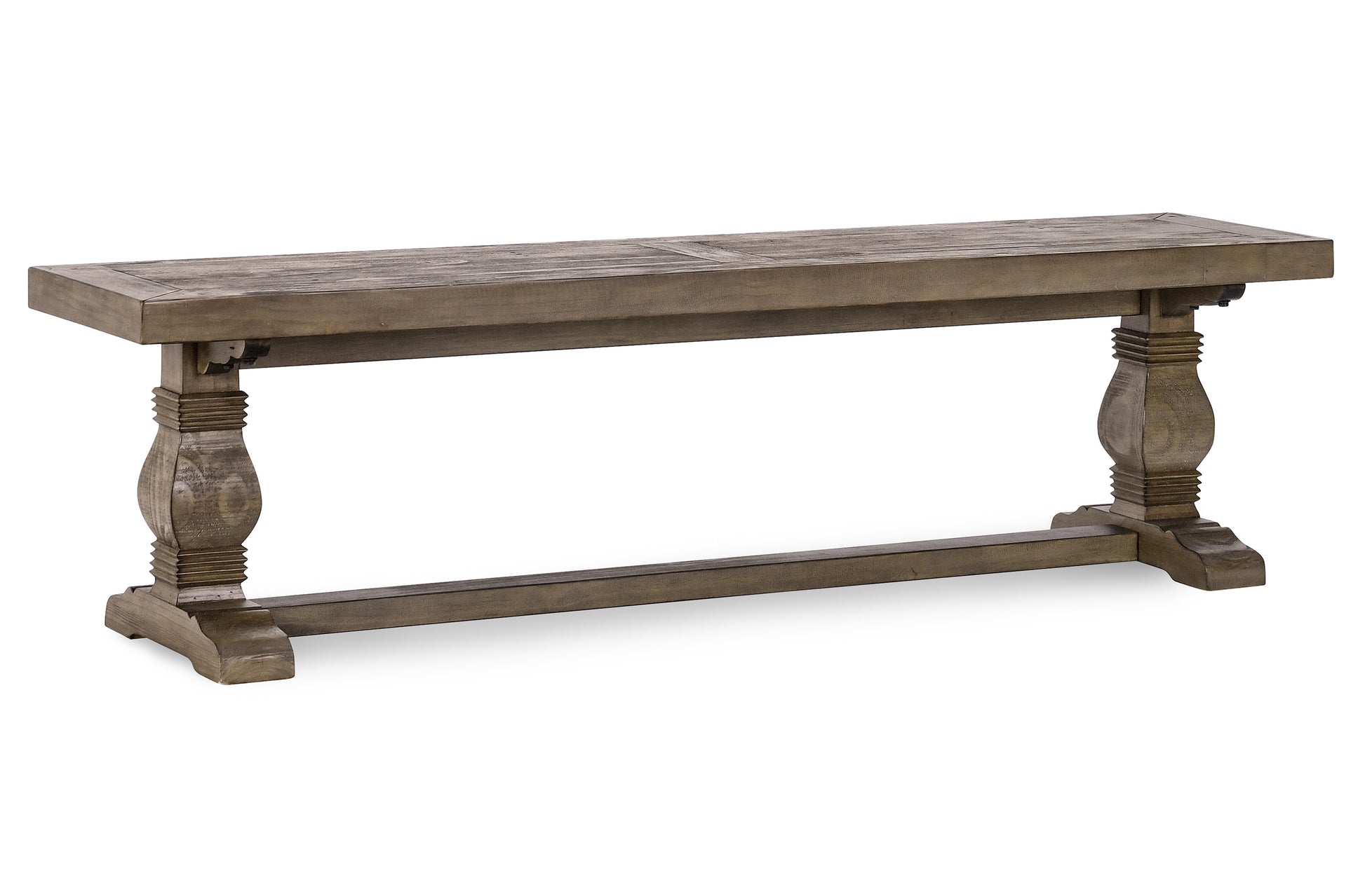 Caleb 66" Bench Distressed Brown