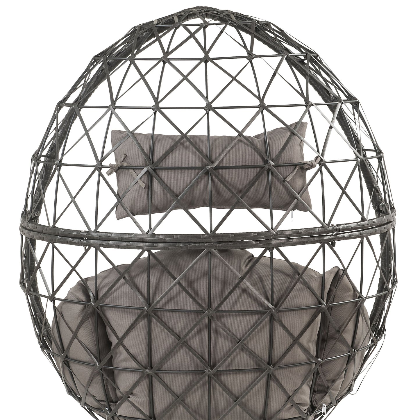 Light Gray Wicker Outdoor Seating for Your Garden Porch