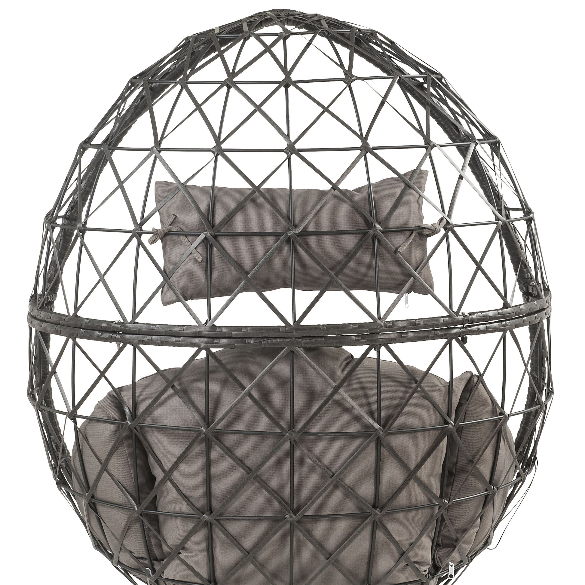 Light Gray Wicker Outdoor Seating for Your Garden Porch