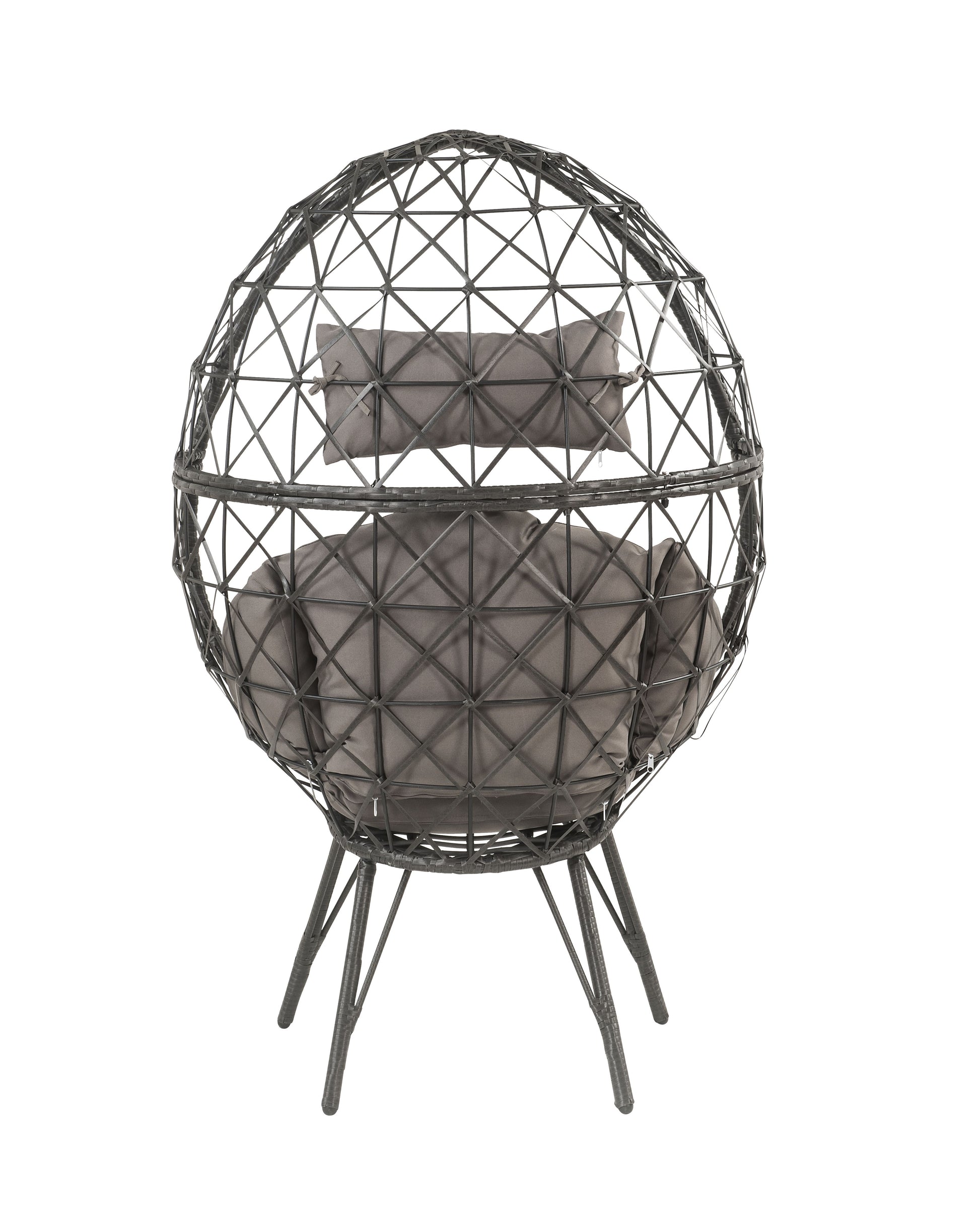 Light Gray Wicker Outdoor Seating for Your Garden Porch