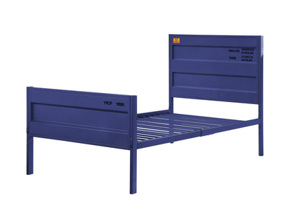 Blue Metal Cargo Style Twin Bed Frame