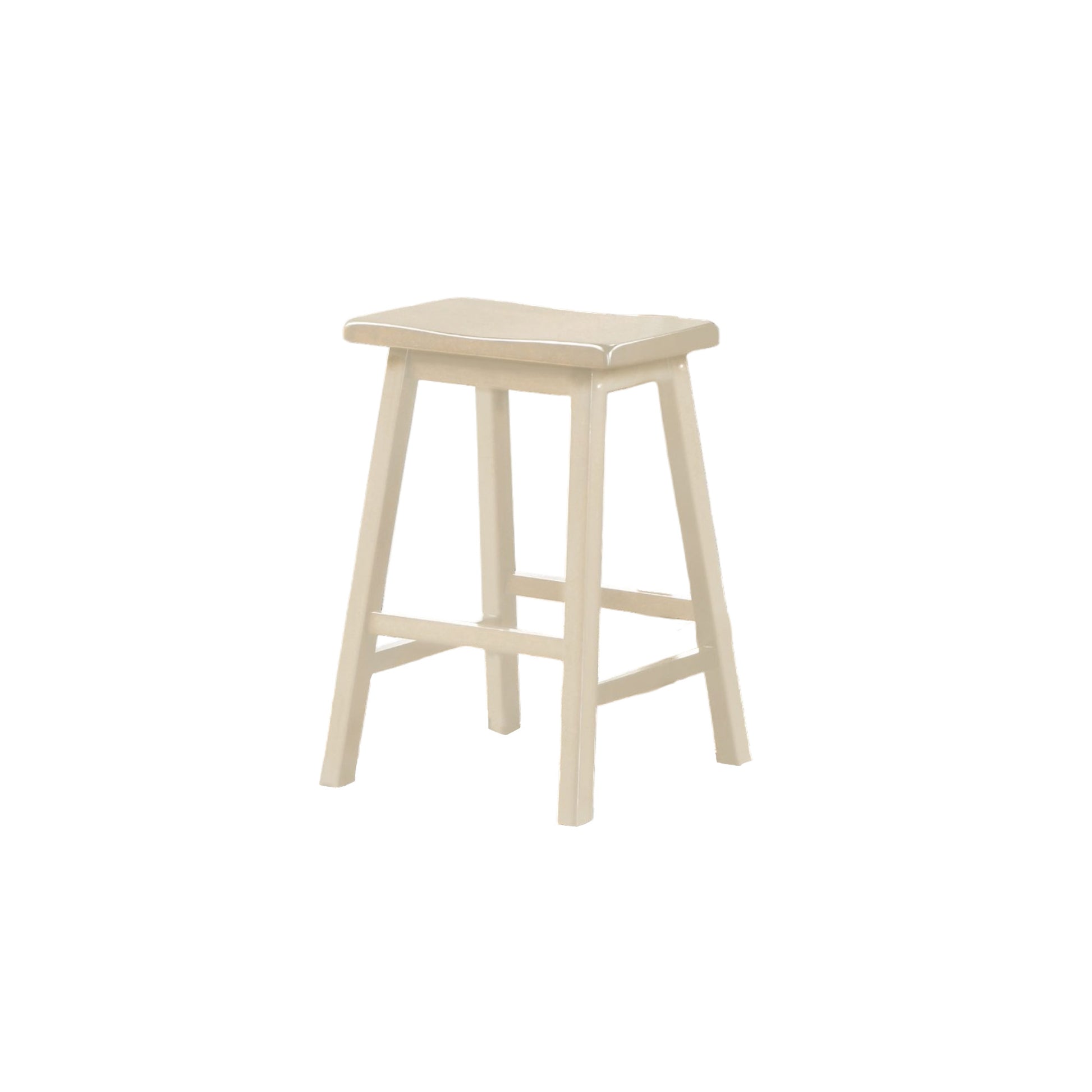 Cream Synthetic Wood 3 Piece Kitchen Dining Set with Storage