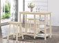 Nyssa Buttermilk Finish 3PCs Counter Height Set
