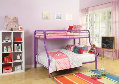 Tritan Purple Finish Twin/Full Bunk Bed